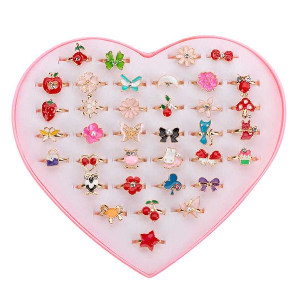 children's ring student love box water diamond 36 mixed cartoon set korean adjustable princess ring, Red;brown
children's ring student love box water diamond 36 mixed cartoon set korean adjustable princess ring, Red;brown