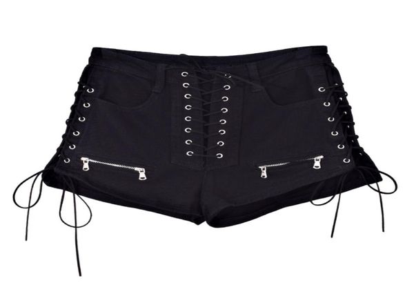 black lace up side slit elasticity denim short skinny and club short high waist jeans short summer goth shorts girl y2008226269709, White;black
black lace up side slit elasticity denim short skinny and club short high waist jeans short summer goth shorts girl y2008226269709, White;black