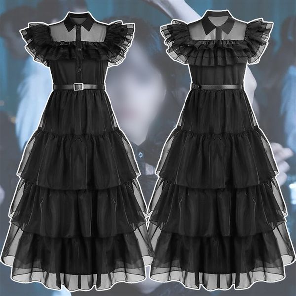cosplay movie wednesday costume girls cosplay carnival costume black gothic dresses kids children dress halloween party costumes 4-12yrs 230, Blue
cosplay movie wednesday costume girls cosplay carnival costume black gothic dresses kids children dress halloween party costumes 4-12yrs 230, Blue