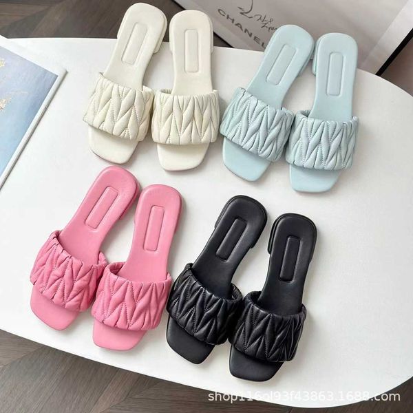 designer slippers miui slipper flat bottom sandals women pink fairy slippers flat heels outdoor slides 9hzt
designer slippers miui slipper flat bottom sandals women pink fairy slippers flat heels outdoor slides 9hzt