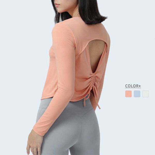 yoga lu lu lemon women's t-shirt women fitness long sleeve sports shirts hollow out back cloud feeling fast drying workout woman runni
yoga lu lu lemon women's t-shirt women fitness long sleeve sports shirts hollow out back cloud feeling fast drying workout woman runni