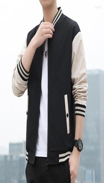 men039s jackets spring and autumn mens coats baseball collar striped patchwork fashion clothing trends slim fit9924132, Black;brown
men039s jackets spring and autumn mens coats baseball collar striped patchwork fashion clothing trends slim fit9924132, Black;brown