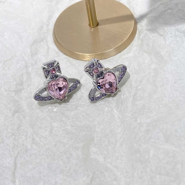 earrings designer empress dowager saturn multicolor love with peach heart light luxury zircon vivian new personalized, Golden;silver
earrings designer empress dowager saturn multicolor love with peach heart light luxury zircon vivian new personalized, Golden;silver