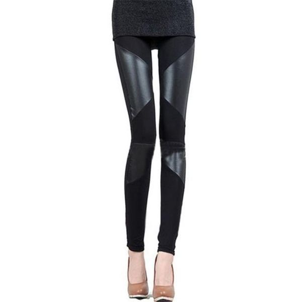 new slim fit women leggings splicing stretch stripe leggins faux leather legging ladies skinny pants2243738, Black
new slim fit women leggings splicing stretch stripe leggins faux leather legging ladies skinny pants2243738, Black