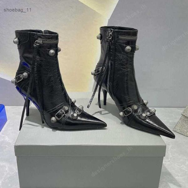 boots neon yellow women sheepskin stiletto ankle boots stud buckle embellished quality shoes designers boots 9cm high heeled bootiess, Black
boots neon yellow women sheepskin stiletto ankle boots stud buckle embellished quality shoes designers boots 9cm high heeled bootiess, Black
