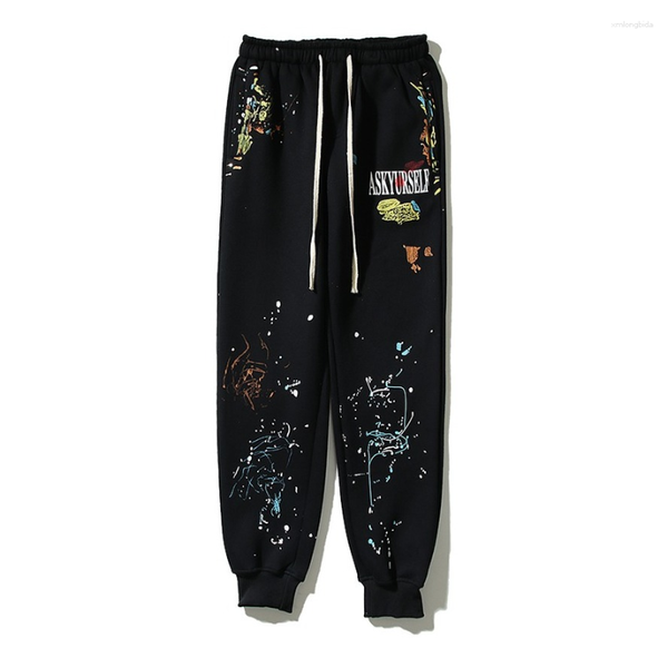 men's pants colorful spot sweatpants men women graphic printing vintage high street black trousers
men's pants colorful spot sweatpants men women graphic printing vintage high street black trousers