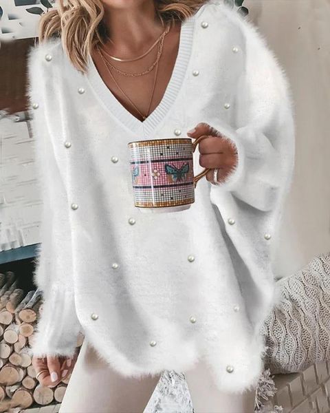 women s hoodies sweatshirts beaded decor long sleeve fluffy women spring summer pullover v neck pearls solid color loose fashion blouse swe, Black
women s hoodies sweatshirts beaded decor long sleeve fluffy women spring summer pullover v neck pearls solid color loose fashion blouse swe, Black