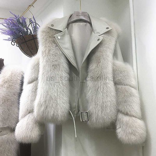 women's fur faux fur 2021 new thicker jacket fox fur coat ladies motorcycle model leather fashion short ladies zipper fur stitching jac, Black
women's fur faux fur 2021 new thicker jacket fox fur coat ladies motorcycle model leather fashion short ladies zipper fur stitching jac, Black