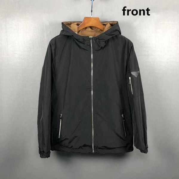 luxury designer jacket men casual hooded coat double-sided wearable jackets logo embroidery men's hoodie fashion trench coats, Black;brown
luxury designer jacket men casual hooded coat double-sided wearable jackets logo embroidery men's hoodie fashion trench coats, Black;brown