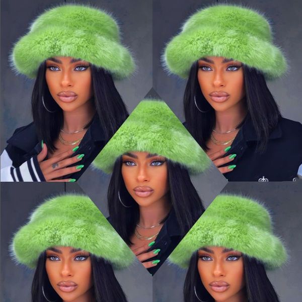 beanie/skull caps autumn winter women keep warm rainbow faux fur basin cap female fashion casual party bucket hat music festival thickened h, Blue;gray
beanie/skull caps autumn winter women keep warm rainbow faux fur basin cap female fashion casual party bucket hat music festival thickened h, Blue;gray