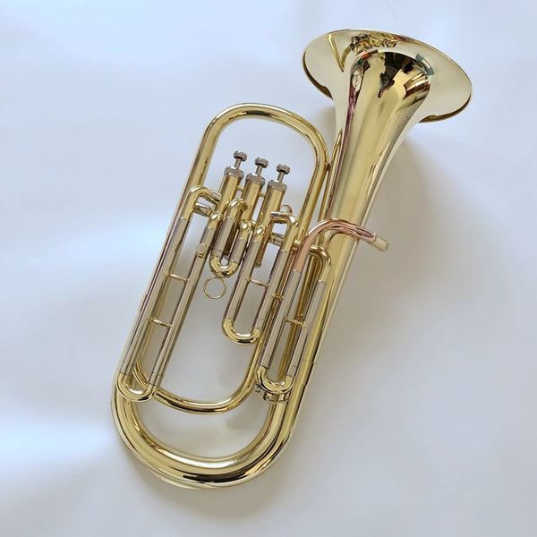 brass gold-plated professional baritone horn b-flat euphonium high-quality tone three-key tenor jazz instrument trumpet horn
brass gold-plated professional baritone horn b-flat euphonium high-quality tone three-key tenor jazz instrument trumpet horn