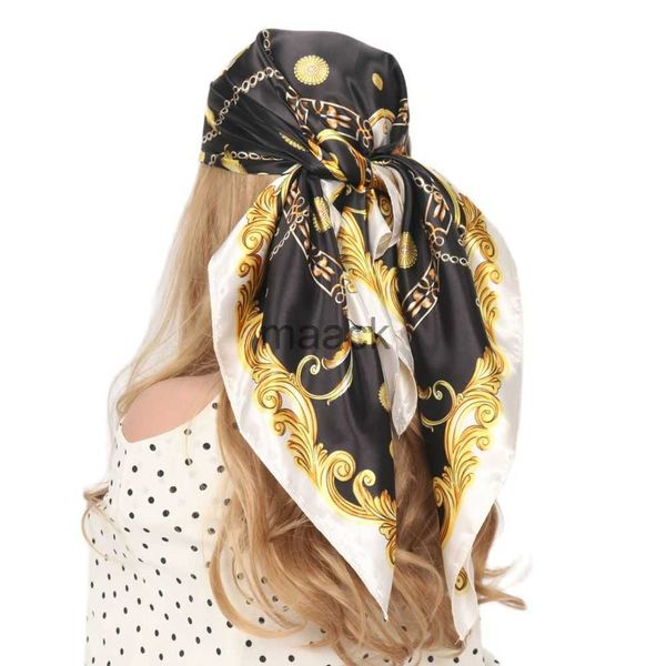 scarves head/hair scarf black gold square silk scarves women summer hijab multifunctional vintage bandana foulard soie de luxe femme hkd2308, Blue;gray
scarves head/hair scarf black gold square silk scarves women summer hijab multifunctional vintage bandana foulard soie de luxe femme hkd2308, Blue;gray
