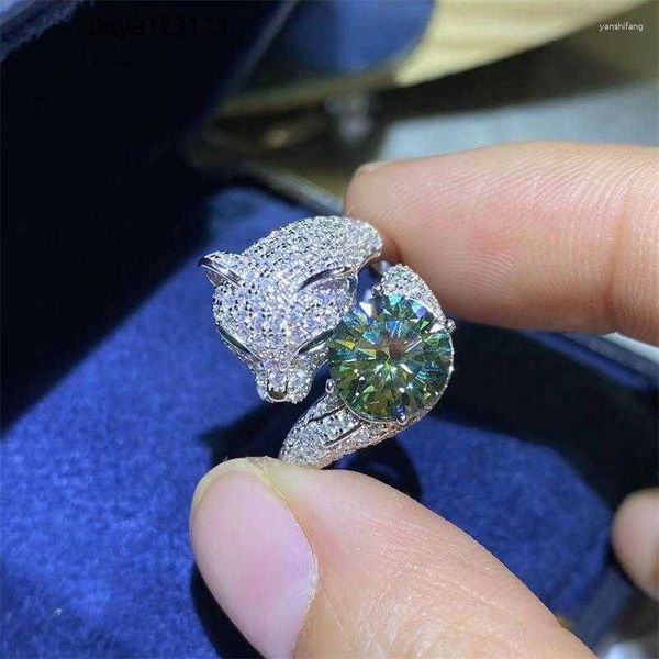 cluster rings green 2ct moissanite leopard ring with gra certificate s925 sterling silver women's jewelry anniversary gift wholesale, Golden;silver
cluster rings green 2ct moissanite leopard ring with gra certificate s925 sterling silver women's jewelry anniversary gift wholesale, Golden;silver