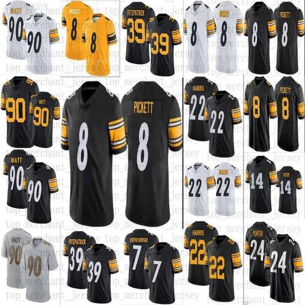 8 kenny pickett football jersey 90 t.j. watt 22 najee harris pat freiermuth minkah fitzpatrick george pickens broderick jones troy polamalu, Black;red
8 kenny pickett football jersey 90 t.j. watt 22 najee harris pat freiermuth minkah fitzpatrick george pickens broderick jones troy polamalu, Black;red