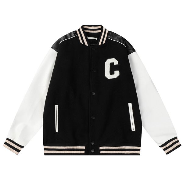 europe men's towel embroidery jacket pu leather sleeves autumn winter women baseball coats street wear woolen premium version 23fw blac, Black;brown
europe men's towel embroidery jacket pu leather sleeves autumn winter women baseball coats street wear woolen premium version 23fw blac, Black;brown