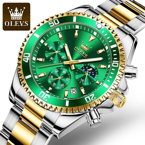 wristwatches olevs men watch stainless steel waterproof luiminous business fashion luxury men's watch date moon phase quartz watches fo, Slivery;brown
wristwatches olevs men watch stainless steel waterproof luiminous business fashion luxury men's watch date moon phase quartz watches fo, Slivery;brown