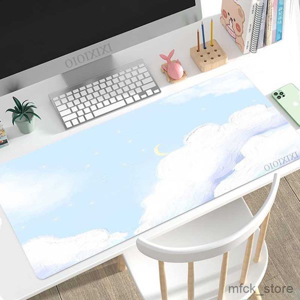 Image of Mouse Pads Wrist Rests Cute Painting Mouse Pad Gaming Mousepad Playmat Mouse Mat Soft Office Natural Rubber Table Mat R230830