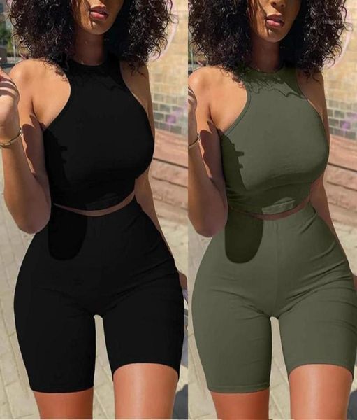 women039s tracksuits summer women solid color clothing set sleeveless oneck cropped vest high waist short pants female cl3536671, Gray
women039s tracksuits summer women solid color clothing set sleeveless oneck cropped vest high waist short pants female cl3536671, Gray