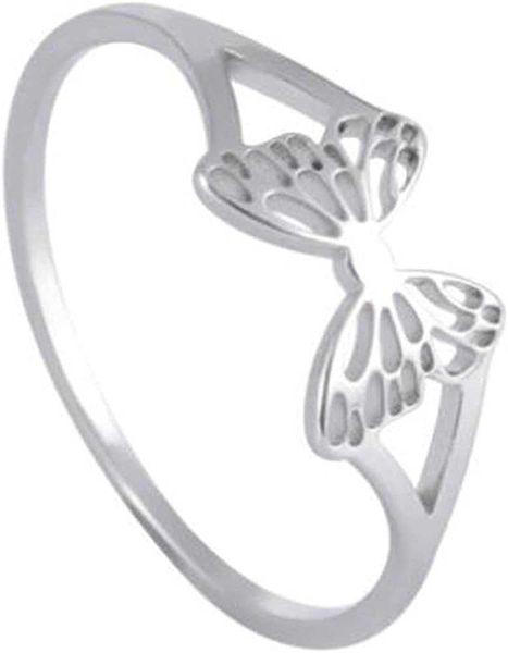 jude jewelers stainless steel cute dainty butterfly style birthday christmas promise statement ring, Silver
jude jewelers stainless steel cute dainty butterfly style birthday christmas promise statement ring, Silver