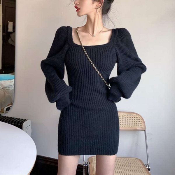 babes wear womens clothes square neck sweater dress autumn and winter style pure lust hip skirt short, White;black
babes wear womens clothes square neck sweater dress autumn and winter style pure lust hip skirt short, White;black