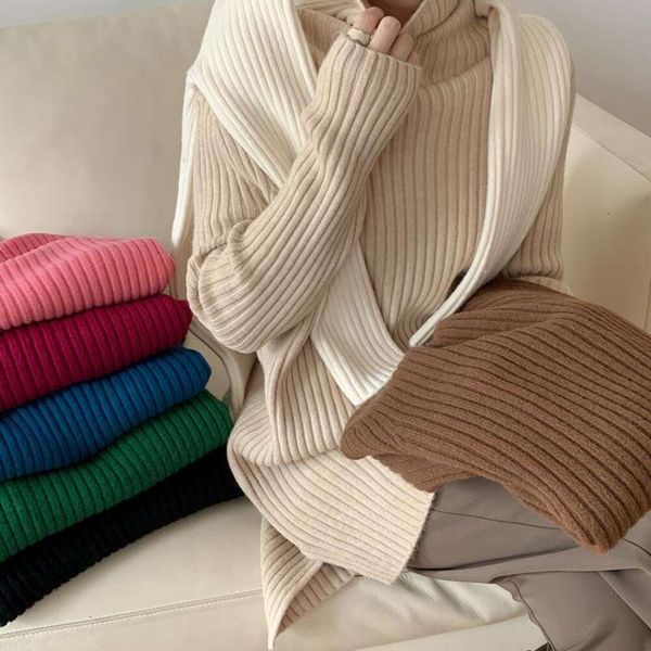 autumn and winter style sweater turtleneck pullover loose languid korean all matching color womens, White;black
autumn and winter style sweater turtleneck pullover loose languid korean all matching color womens, White;black