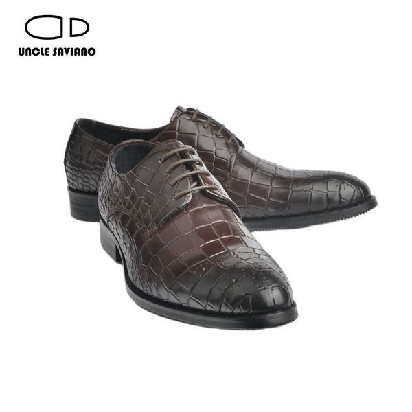 dress shoes saviano derby luxury men formal genuine leather handmade fashion party designer wedding business for 230829, Black
dress shoes saviano derby luxury men formal genuine leather handmade fashion party designer wedding business for 230829, Black