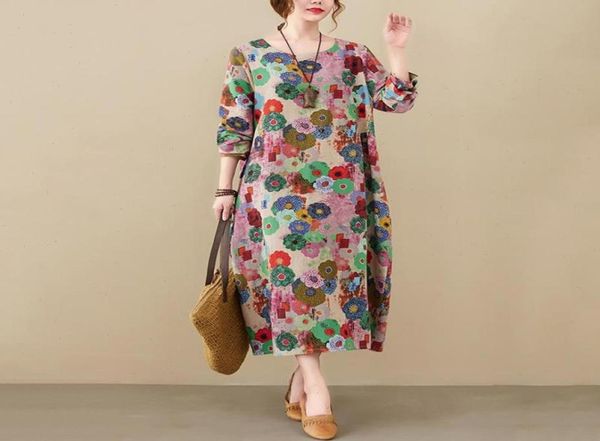 long sleeve cotton linen vintage print drs for women spring autumn loose casual midi dress robe femme elegant clothing64209981971741, Black;gray
long sleeve cotton linen vintage print drs for women spring autumn loose casual midi dress robe femme elegant clothing64209981971741, Black;gray
