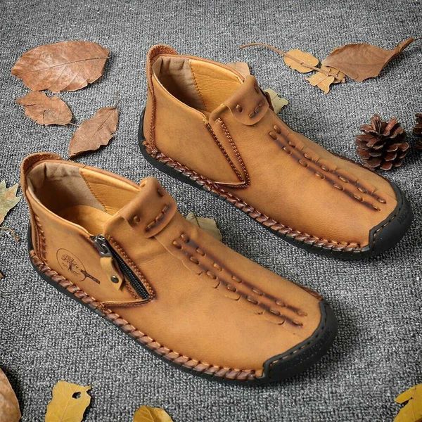 running shoes handmade leather men shoes casual slip on loafers breathable leather shoes men flats 230803
running shoes handmade leather men shoes casual slip on loafers breathable leather shoes men flats 230803