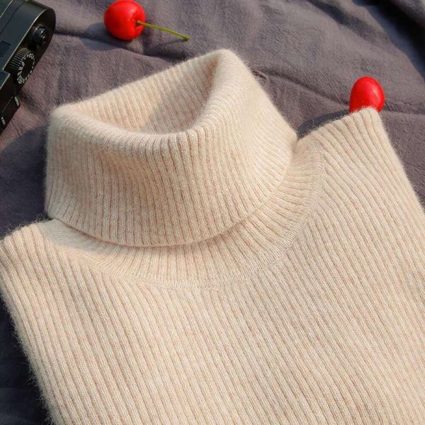 classic womens turtleneck sweater autumn and winter thick slim fit short base style western wool, White;black
classic womens turtleneck sweater autumn and winter thick slim fit short base style western wool, White;black