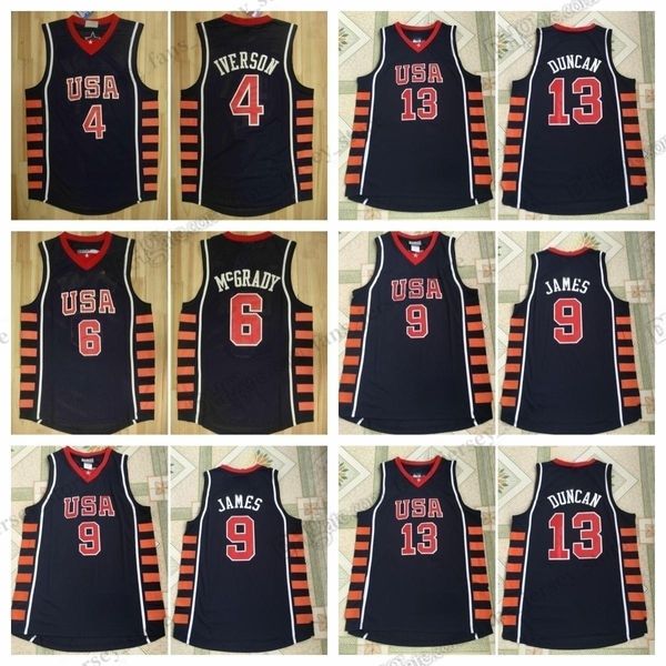 2004 retro basketball jerseys james duncan tracy mcgrady iverson stitched jersey, Black;red
2004 retro basketball jerseys james duncan tracy mcgrady iverson stitched jersey, Black;red
