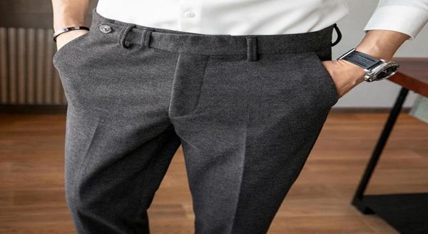 men thicken wool suit pants england vintage formal trousers solid color slim fit pant business casual pantalon homme classique men8962105, White;black
men thicken wool suit pants england vintage formal trousers solid color slim fit pant business casual pantalon homme classique men8962105, White;black