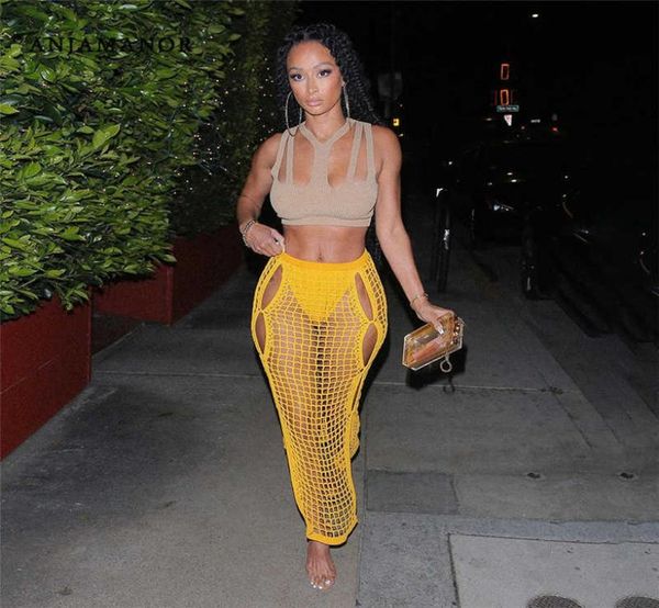 anjamanor crochet knitted long skirts summer vacation outfits beach club wear hollow out split maxi skirt yellow d83dc17 y085124301, Black
anjamanor crochet knitted long skirts summer vacation outfits beach club wear hollow out split maxi skirt yellow d83dc17 y085124301, Black