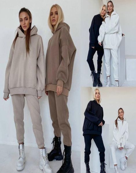 women039s two piece pants autumn oversize set women solid long sleeve hoodie sweatshirts sweatpants jogging femme hoodies t8880290, White
women039s two piece pants autumn oversize set women solid long sleeve hoodie sweatshirts sweatpants jogging femme hoodies t8880290, White