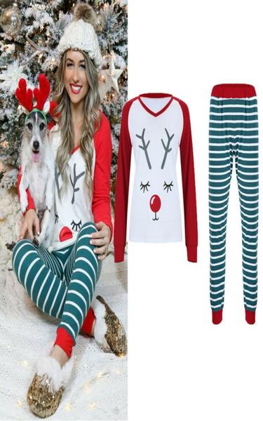 2pc womens christmas pajama sets red cartoon elk print long sleeve stitching nightwear ladies xmas sleepwear pyjamas noel femme1523452, Black;red
2pc womens christmas pajama sets red cartoon elk print long sleeve stitching nightwear ladies xmas sleepwear pyjamas noel femme1523452, Black;red