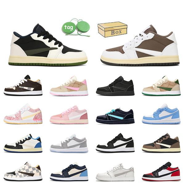 2024 fashion jumpman 1 low kids designer basketball shoes kid 1s baby reverse mocha olive black phantom wolf grey childrens sneakers panda p
2024 fashion jumpman 1 low kids designer basketball shoes kid 1s baby reverse mocha olive black phantom wolf grey childrens sneakers panda p
