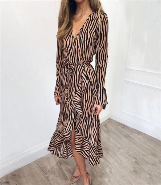 summer long dresses 2019 women zebra print beach chiffon dress casual long sleeve v neck ruffles elegant party dress vestidos7006729, Black;gray
summer long dresses 2019 women zebra print beach chiffon dress casual long sleeve v neck ruffles elegant party dress vestidos7006729, Black;gray