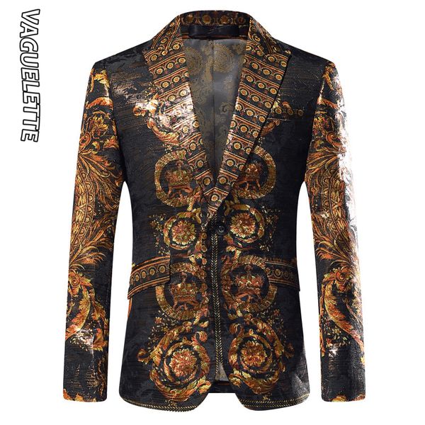 men's suits blazers vaguelette black golden mens blazers luxury brand italy style stage costumes for singers mens blazer printed jacket, White;black
men's suits blazers vaguelette black golden mens blazers luxury brand italy style stage costumes for singers mens blazer printed jacket, White;black