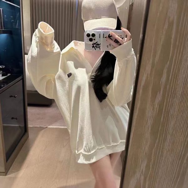 designer women's fashion pullover knitted letter limited edition style fashion star loose high-end hoodie, White
designer women's fashion pullover knitted letter limited edition style fashion star loose high-end hoodie, White