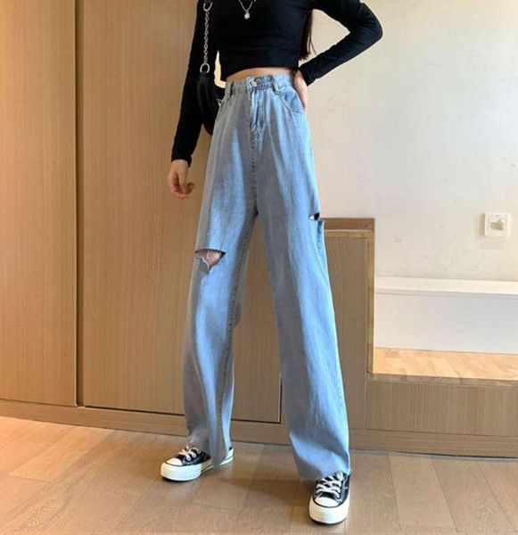 jean women streetwear long casual loose high waist thin blue baggy pants with pockets women039s jeans1028101
jean women streetwear long casual loose high waist thin blue baggy pants with pockets women039s jeans1028101