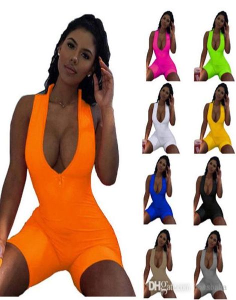 women jumpsuits summer fashion short sleeve vneck zipper bodysuit solid color slim rompers clothing8556140, Black;white
women jumpsuits summer fashion short sleeve vneck zipper bodysuit solid color slim rompers clothing8556140, Black;white