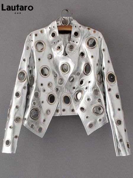 women's leather faux leather lautaro runway cut out short faux leather jacket golden rivet cool stylish designer clothes women european, Black
women's leather faux leather lautaro runway cut out short faux leather jacket golden rivet cool stylish designer clothes women european, Black
