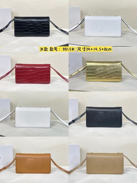 2023 multi-color crocodile bag gold logo hardware accessories zipper original women's shoulder bag fashion messenger bag new wallet lip
2023 multi-color crocodile bag gold logo hardware accessories zipper original women's shoulder bag fashion messenger bag new wallet lip