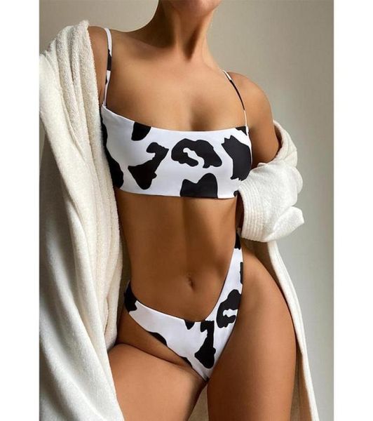 jyojyo cow print bikinis 2021 mujer bandeau swimsuit women high cut swimwear female bathing suit bathers swim summer women04785004, White;black
jyojyo cow print bikinis 2021 mujer bandeau swimsuit women high cut swimwear female bathing suit bathers swim summer women04785004, White;black
