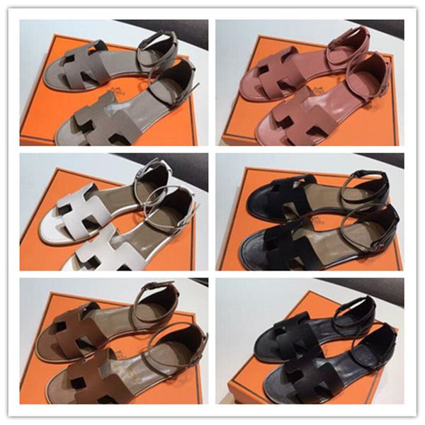 sandals designer santorini calfskin leather heel h summer legend flat wedge shoes women slippers beach slides 35-40, Black
sandals designer santorini calfskin leather heel h summer legend flat wedge shoes women slippers beach slides 35-40, Black