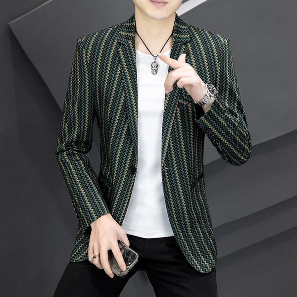 men's suits blazers striped men's suit jacket business casual blazer masculino korean slim man bridegroom wedding dress coats cost, White;black
men's suits blazers striped men's suit jacket business casual blazer masculino korean slim man bridegroom wedding dress coats cost, White;black
