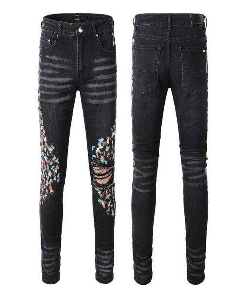mens designer jeans for man skinny black rip rock denim slim straight distress biker white star hip hop motorcycle blue splatter p8908785
mens designer jeans for man skinny black rip rock denim slim straight distress biker white star hip hop motorcycle blue splatter p8908785