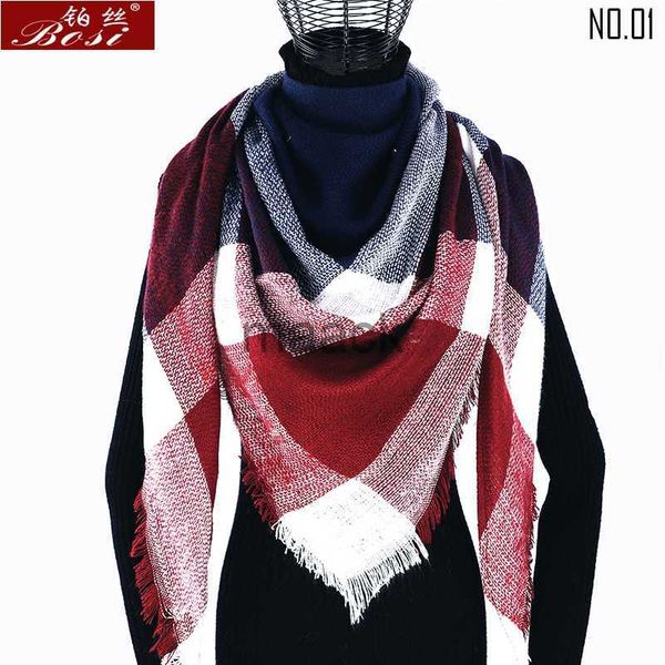 scarves winter cashmere plaid scarf shawl sjaal woman poncho triangle luxury brand bandana designer pashmina wrap large stoles luxury hkd230, Blue;gray
scarves winter cashmere plaid scarf shawl sjaal woman poncho triangle luxury brand bandana designer pashmina wrap large stoles luxury hkd230, Blue;gray