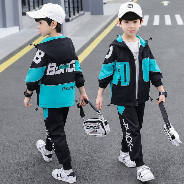 clothing sets 2023 boys spring autumn jacket children s patchwork hooded suit baby casual 3 12 years old 230830, White
clothing sets 2023 boys spring autumn jacket children s patchwork hooded suit baby casual 3 12 years old 230830, White