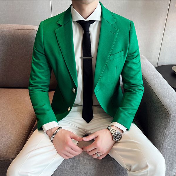 men's suits blazers british style fashion 5 colors blazers men autumn single breasted slim fit business formal suit jackets groom weddi, White;black
men's suits blazers british style fashion 5 colors blazers men autumn single breasted slim fit business formal suit jackets groom weddi, White;black