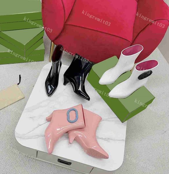 kitten-heel rubber rainboots pointed toe slip-on ankle boots candy colored waterproof low heels fashion boots luxury designer factory footwe, Black
kitten-heel rubber rainboots pointed toe slip-on ankle boots candy colored waterproof low heels fashion boots luxury designer factory footwe, Black
